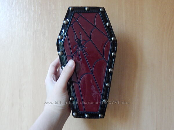 Мини сумка гроб, готический неформальный стиль, рок панк готика, хэллоуин