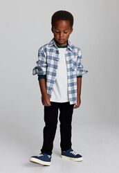 Вельветові чорні зручні штани  H&M