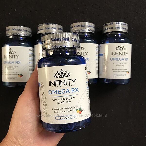 Omega RX INFINITY Омега 3 Інфініті Рибій жир Вітамін Д С 60 шт Єгипет 