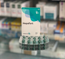 Hepafort Гепафорт вітаміни групи В Е фосфоліпіди для печінки 30 капс Єгипет