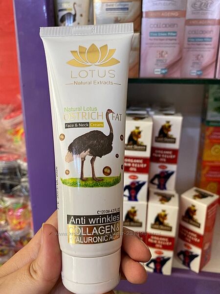 Lotus Ostrich Fat Лотус страусіний жир крем для обличчя та шиї 120гр Єгипет