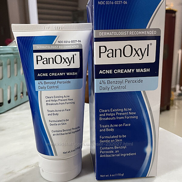  Крем для вмивання з 4 перекисом бензоїлу PanOxyl Acne Creamy Wash Benzoyl