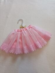 Спідничка рожева до костюма лялька Барбі юбка фатинова пишна 4-7 р.