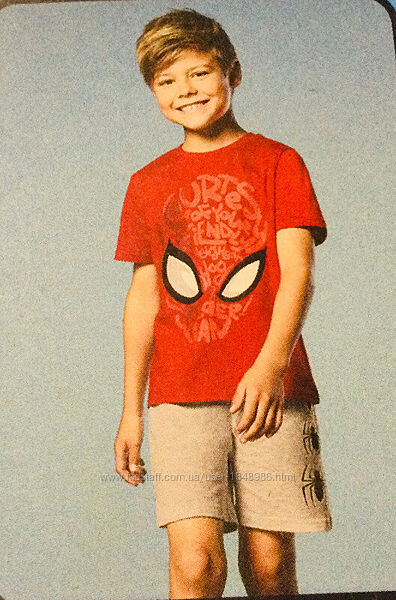 Disney. США Літній комплект або піжама з героєм Людина-Павук. Spiderman. фу