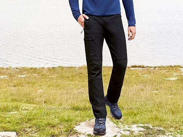 Мужские функциональные водо и ветрозащитные трекинговые штаны Crivit Герман