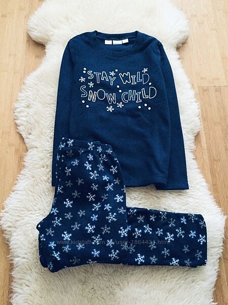 122-128 зріст, 6-8 рок. Німеччина Pepperts Новорічна флісова Піжама на ман