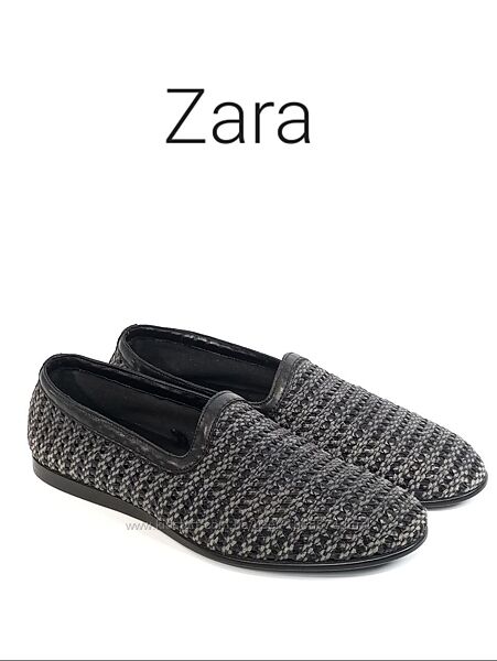 Мужские мокасины Zara Woven Loafers