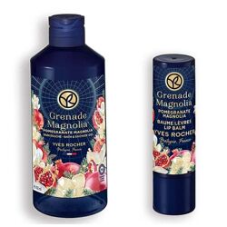 Набор Гранат-Магнолия Гель для душа 400мл и Бальзам для губ Yves Rocher Ив 