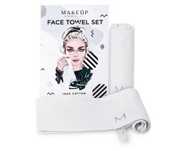 Дорожный набор полотенец для лица Makeup MakeTravel 30см 2шт белые