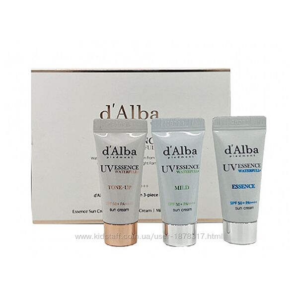 Набір сонцезахисних кремів D´ALBA VEGAN 3-PIECE SUN CREAM 3 PCS KIT, 3 шт