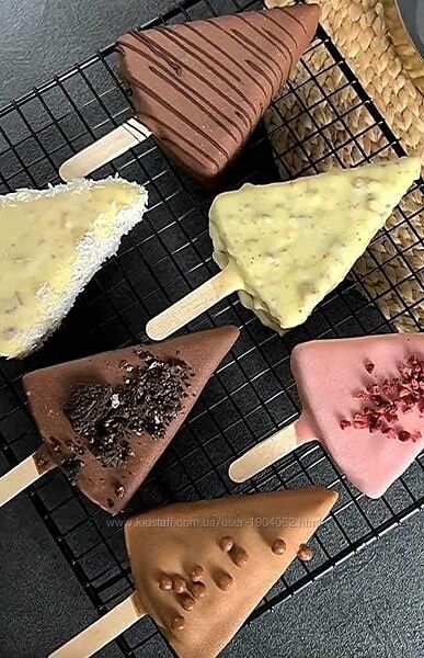 Мини чизкейки на палочке Ольга Вьюгина