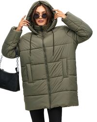 Зимняя женская удлиненная куртка пуховик 6 цветов размер 42 44 46 48 50 52