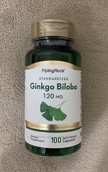 Екстракт Гінкго Білоба, 120 мг, 100 капсул США.