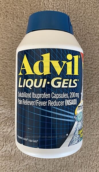 Адвіл 200 міні капсул Liqui-Gels 200 мг, США.
