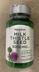 Розторопша MILK THISTLE SEED 3000 мг, силімарин 100 капсул США.
