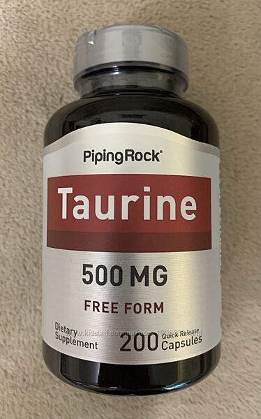 Taurine, 500 мг, таурин, 200 капсул США.