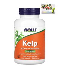 Ламинария, Келп , Now Foods, бурые водоросли, 325 мкг, 250 капсул