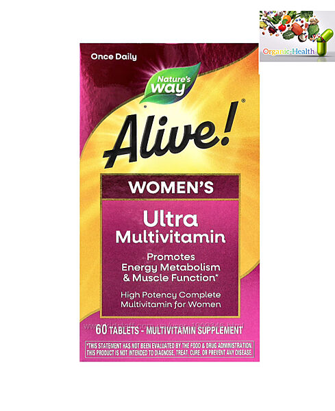 Alive , Мультивитамины для женщин , Ultra Potency
