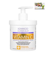 Крем с витамином С,  Advanced Clinicals, осветляющий крем с витамином С