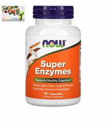 Now Foods , супер энзимы , Super Enzymes , ферменты , 90 шт