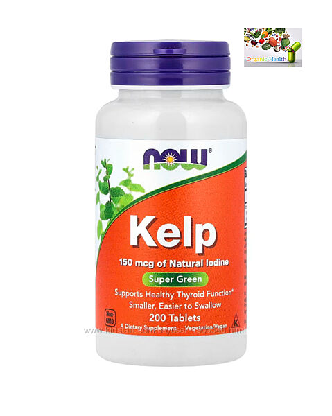 Now Foods , Kelp , Келп , источник йода ,