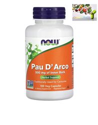 Now Foods , Кора муравьиного дерева , Pau DArco , 500 mg , 100 капсул