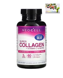 Коллаген , NeoCell, Суперколлаген,  витамин C и биотин, 180 таблеток