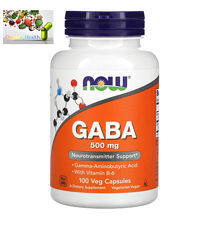 Now Foods , GABA , успокоительное , Габа , ГАМК , 500 mg , 100 капсул