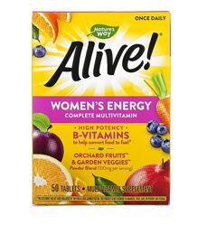Alive , мультивитамины для женщин , витамины и минералы для женщин