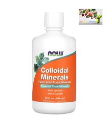  Микроэлементы , Минералы , NOW Foods, коллоидные минералы, 946 мл 