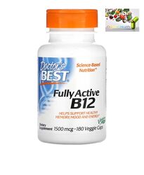 Doctor&acutes Best, активный витамин B12, 1500 мкг, 180 вегетарианских капсул