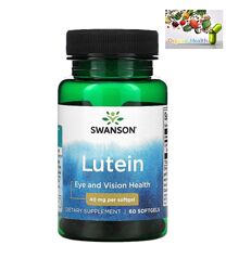 Витамины для глаз, Swanson, лютеин, 40 мг, 60 мягких таблеток