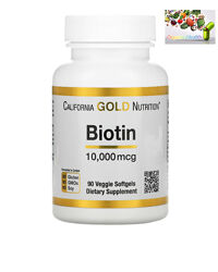  California gold nutrition, Биотин , Укрепление волос , Биотин 10 000 мг , 