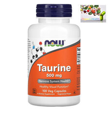 Now Foods , Таурин , Taurine 500 mg , 100 шт