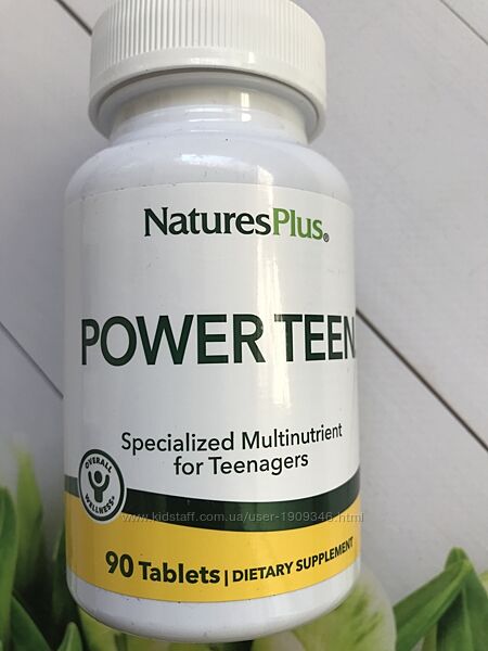 Natures Plus, Power Teen, Витамины для подростков,  