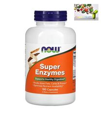 Пищеварительные ферменты, Super Enzymes, Now Foods, Суперферменты, 180 шт