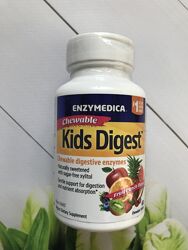 Enzymedica, Kids Digest, Ферменты для детей, пищеварительные ферменты