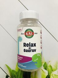 KAL, Dinosaurs, Relax-a-Saurus, смесь с L-теанином, Теанин для детей