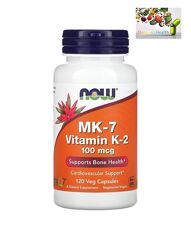 Витамин К2 , NOW Foods, MK-7, витамин K2, 100 мкг, 120  капсул
