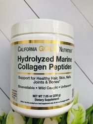 California Gold Nutrition, гидролизованные пептиды морского коллагена