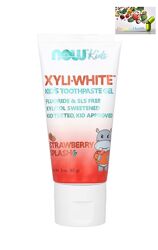 NOW Foods, XyliWhite, зубная паста-гель для детей, клубничный вкус,85 г