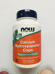 Now foods , Кальций,  гидроксиапатит кальция в капсулах, 120 капсул