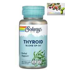 Поддержка щитовидной железы , Solaray, Смесь для щитовидной железы , Thyroid
