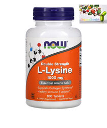 Now Foods , L-Лизин , L-Lisine 1000 mg , 100 таблеток