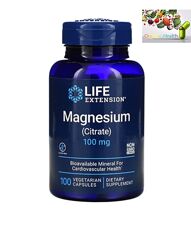 Магний, Life Extension, магний цитрат, 100 мг, 100 вегетарианских капсул