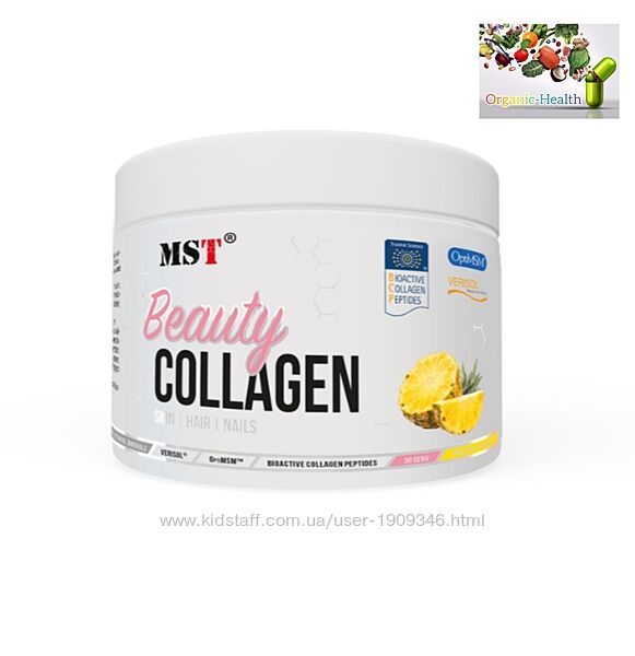 Коллаген, MST Nutrition,  Collagen Beauty,  Verisol,  OptiMSM, ананас, 225 