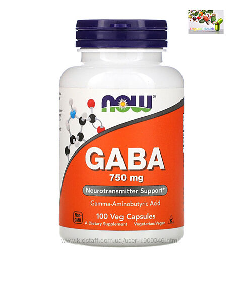 Now Foods , GABA , успокоительное , Габа , ГАМК , 750 mg , 100 капсул