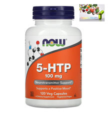 Now Foods, 5-HTP, 5-гидрокситриптофан, 5htp, 100 мг, 120 капсул 