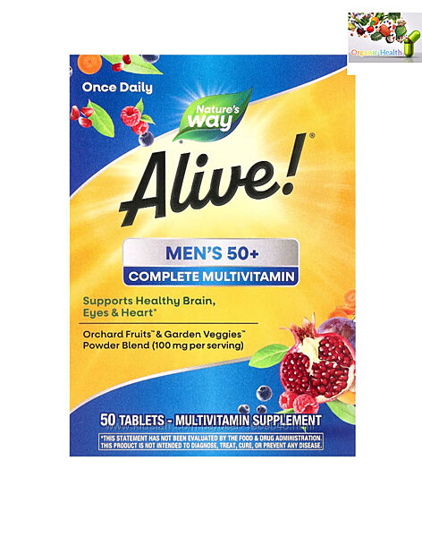 Alive , Men 50 , Мультивитамины для мужчин , от 50 лет 