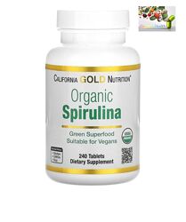 Спирулина , California Gold Nutrition, органическая спирулина, 240 шт